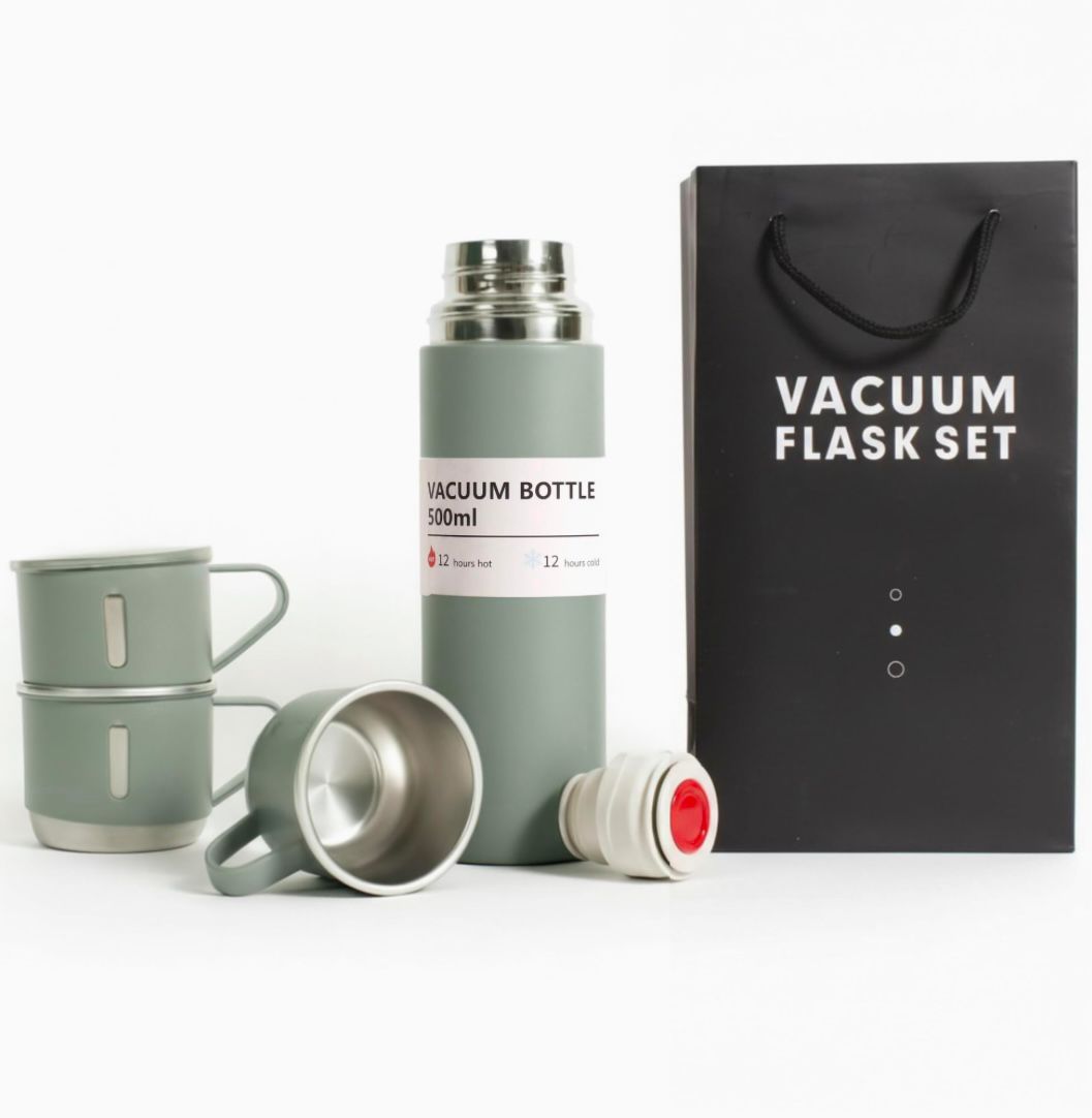 Termo Vacuum Con 3 Tazas