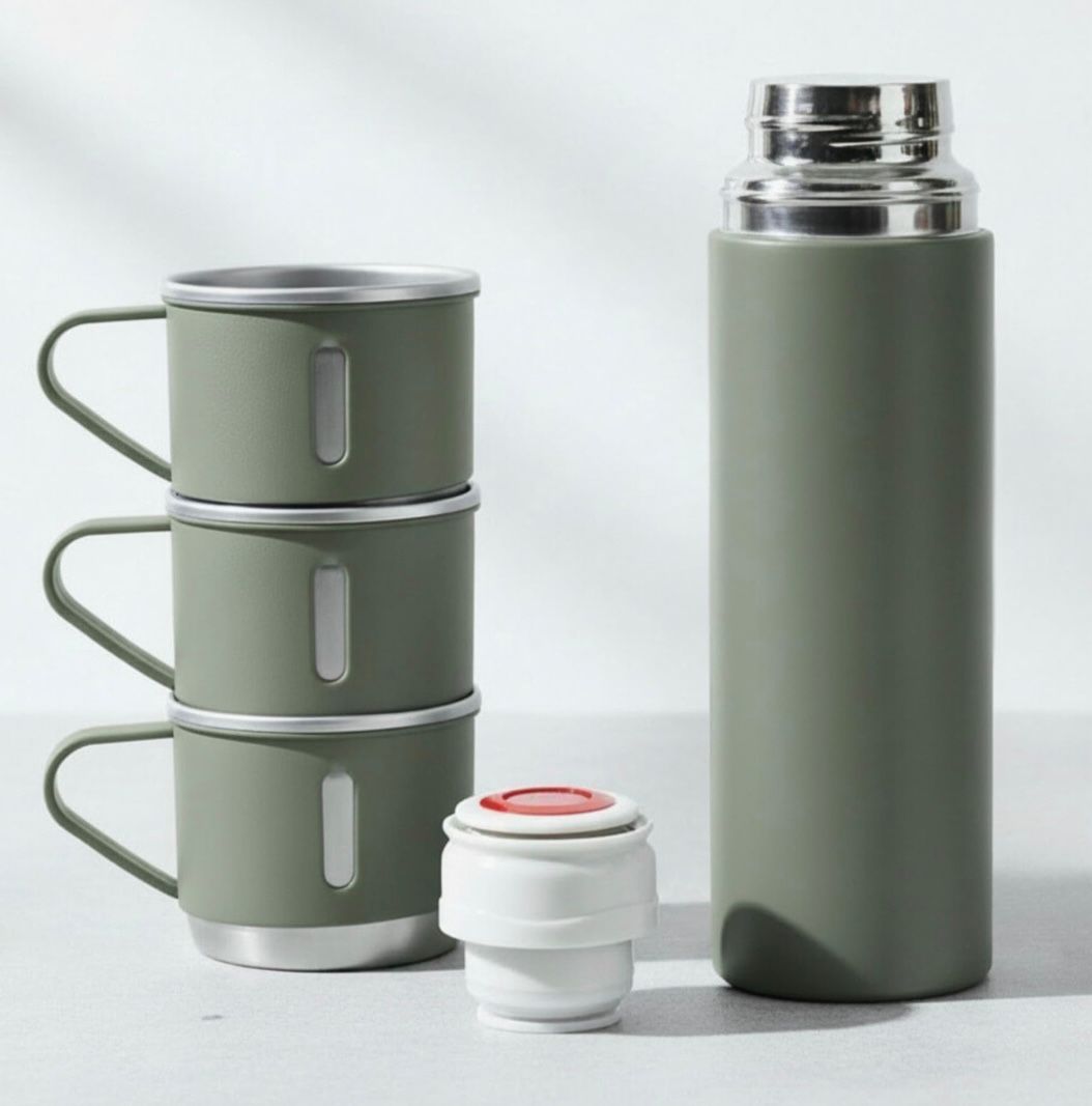 Termo Vacuum Con 3 Tazas