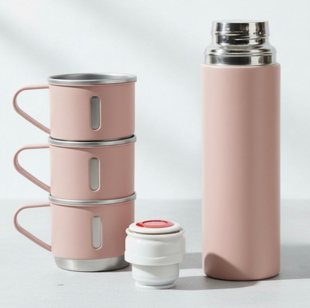 Termo Vacuum Con 3 Tazas
